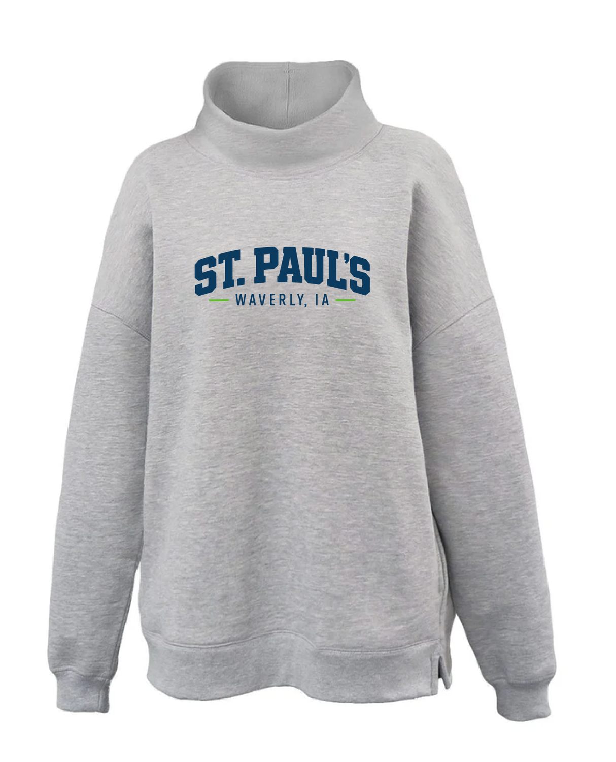 ST. PAUL'S - WAVERLY, IA DESIGN  - Oversized Women's Mockneck