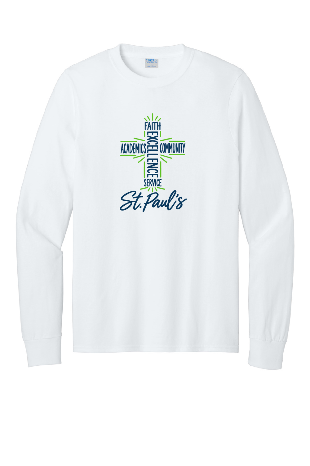 ST. PAUL'S CROSS DESIGN - Classic Fit Long Sleeve Tee