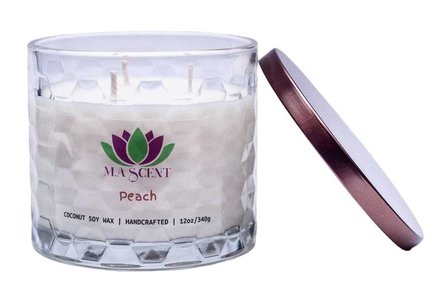 12oz Peach Candle