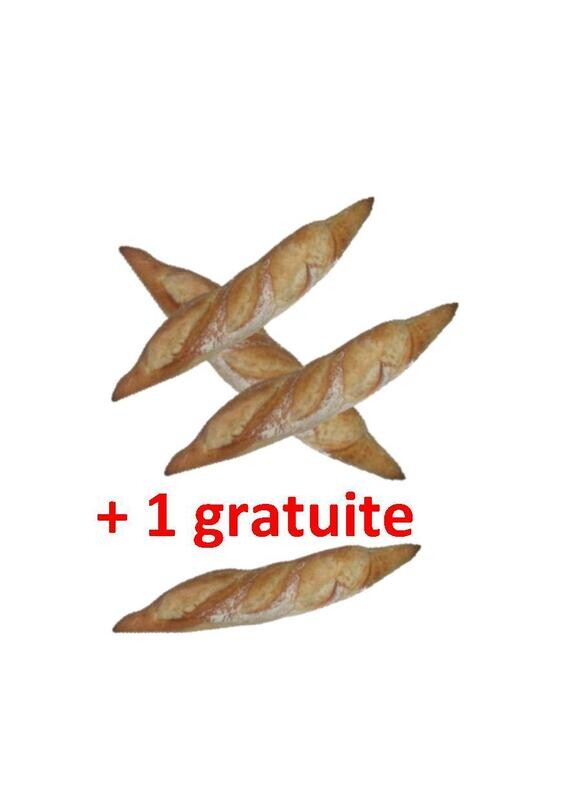 1-Lot de 3 Banette + 1 Gratuite