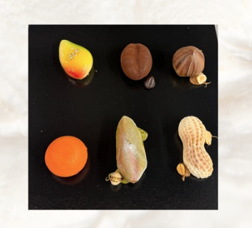 Plateaux de 6 mini trompe l'oeil