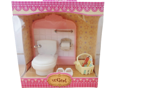 set de baño casa de muñecas
