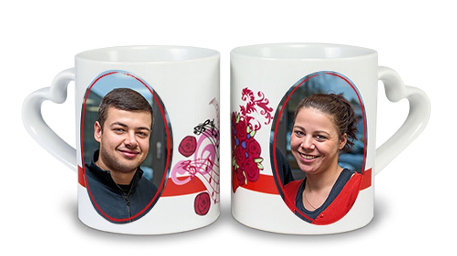 personalisierte Partnertasse mit ihrem Wunschbild bedruckt