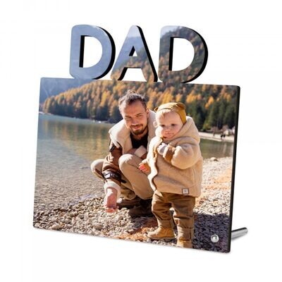 personalisierter Aufsteller Emo-Frame DAD, inkl. Metallstift, mit ihrem Wunschbild/Foto