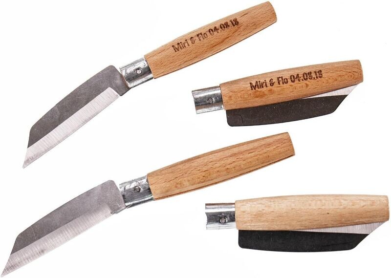 Taschen Feitel - Taschenmesser - Buche mit persönlicher Beschriftung