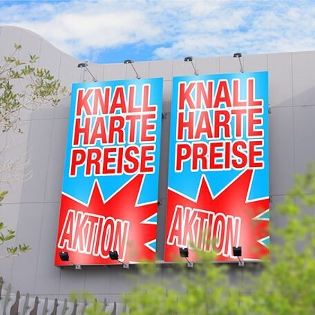 PVC Werbebanner Hochzeits- Geburtstags- Firmenbanner selber erstellen, Werbebanner zum selbst gestalten, Wunsch Bild o. Logo personalisieren