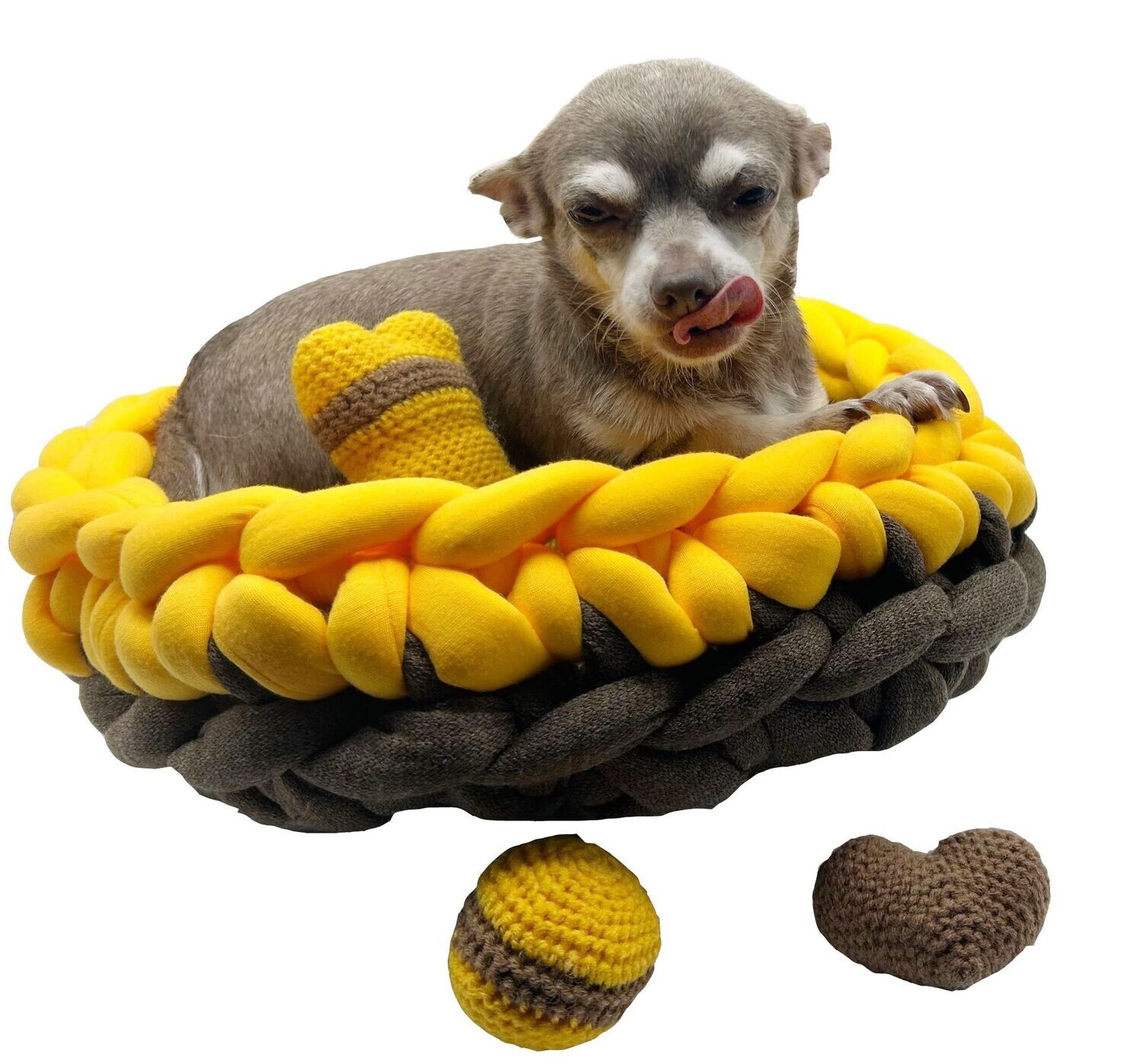 Grobstrick Hunde/Katzenkörbchen