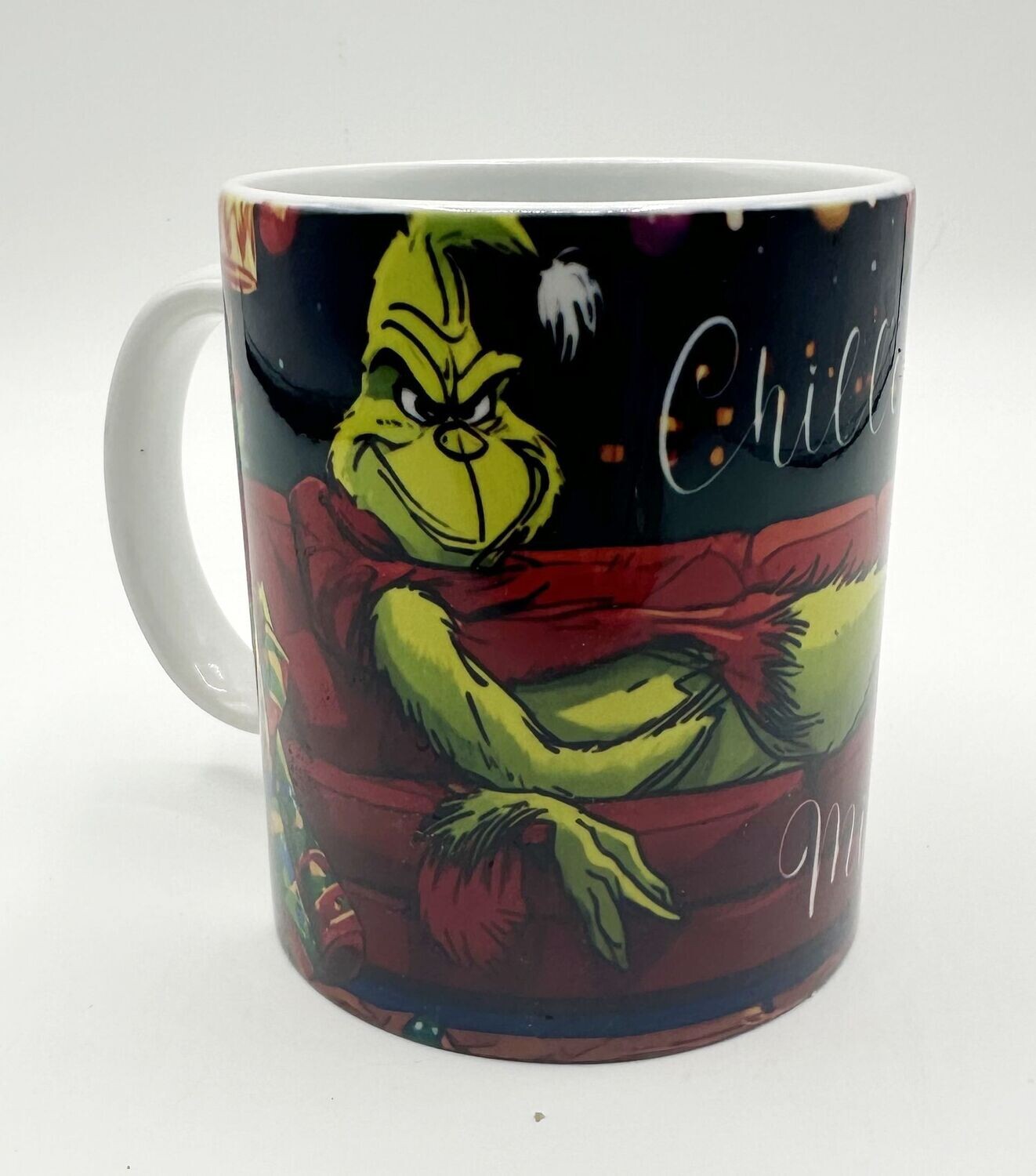 Grinch Tasse weiß mit Name