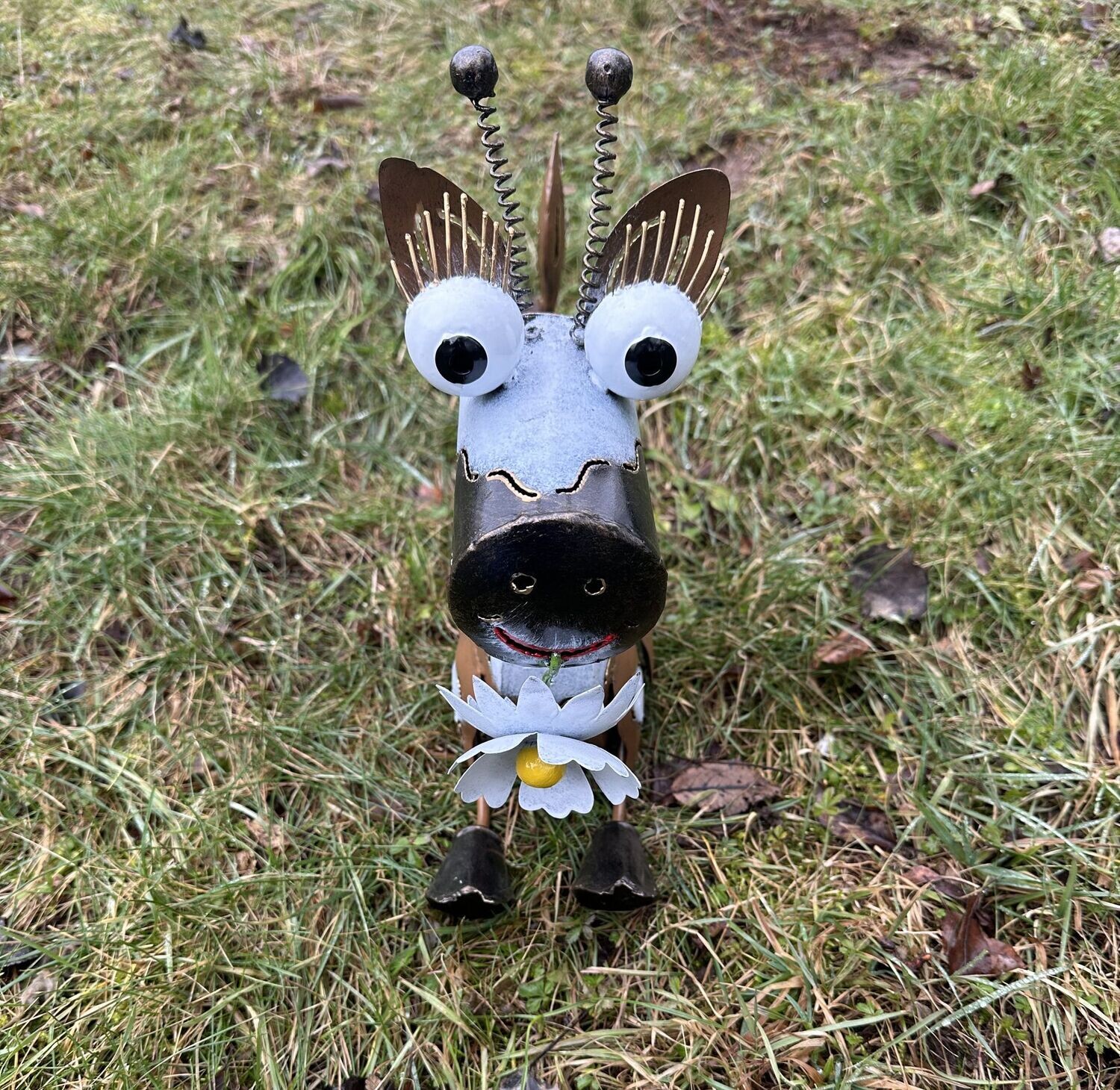 Kuh, 'Heidi', braun-weiß, 36x15x45 cm