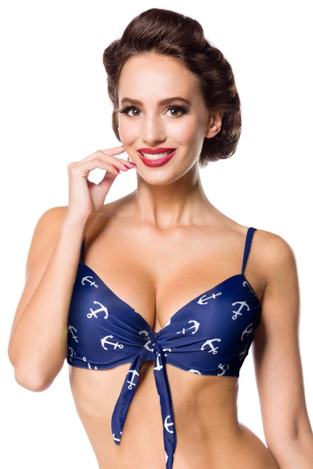Vintage-Bikinihöschen blau