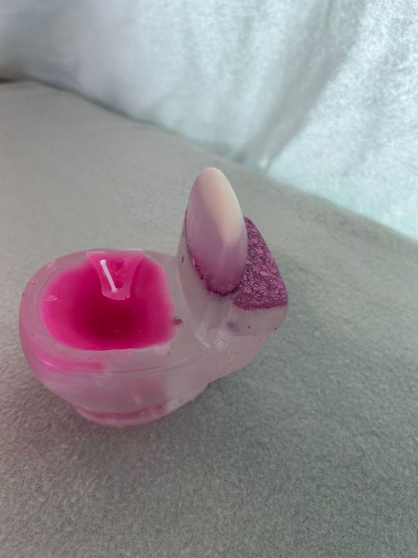 Nachtleuchtende Toiletten-Duftkerze – Pink, Vanille-Duft Nachtleuchtende Toiletten-Duftkerze – Pink, Vanille-Duft