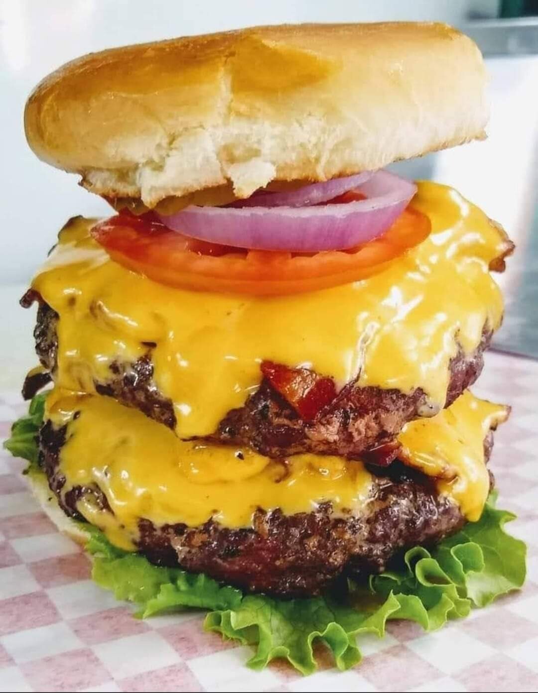 DOUBLE BACON CHEESEBURGER WITH FRIES