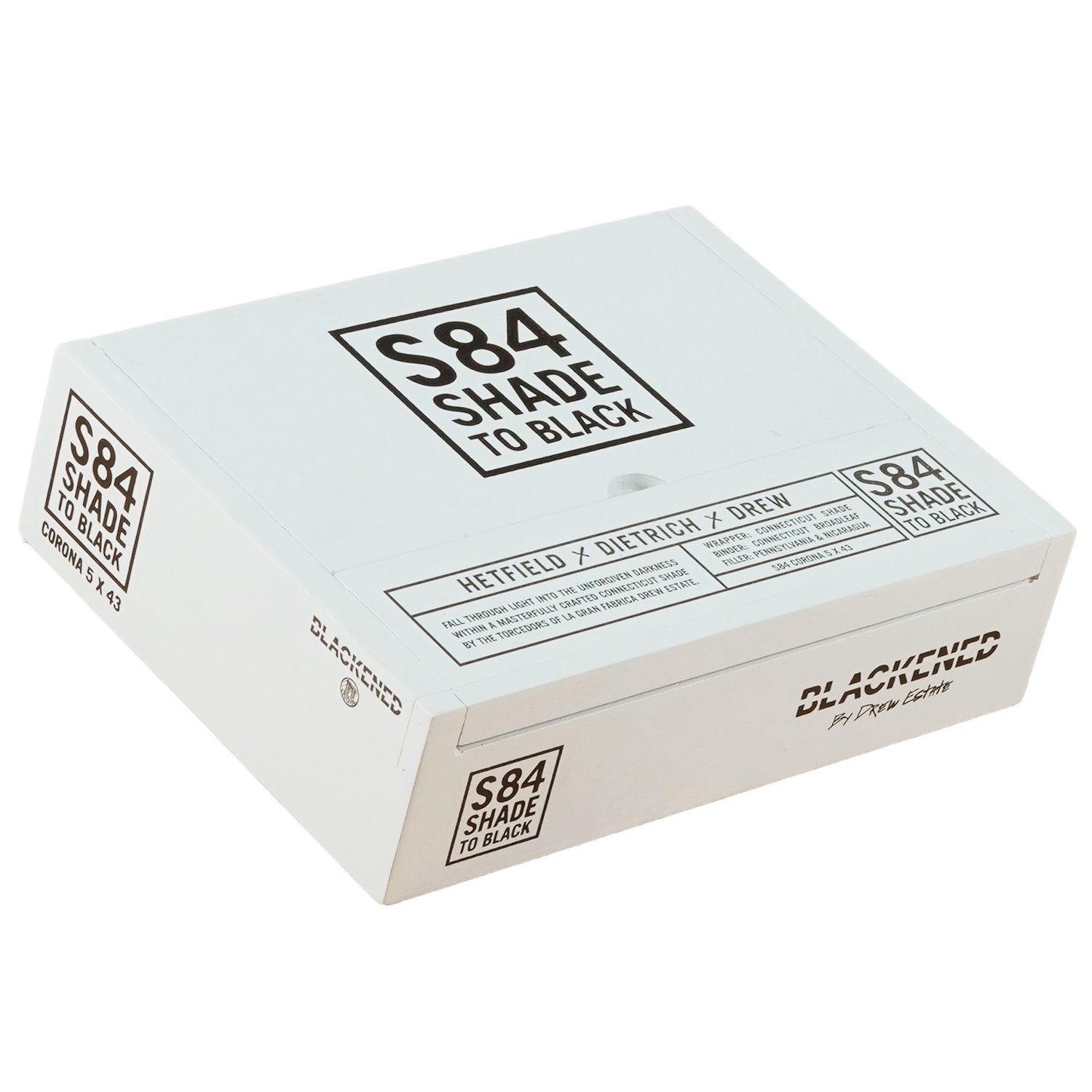 Drew Estate - Blackened - S84 Shade To Black, Size: Corona 5 X 43, Quantity: Box (20)