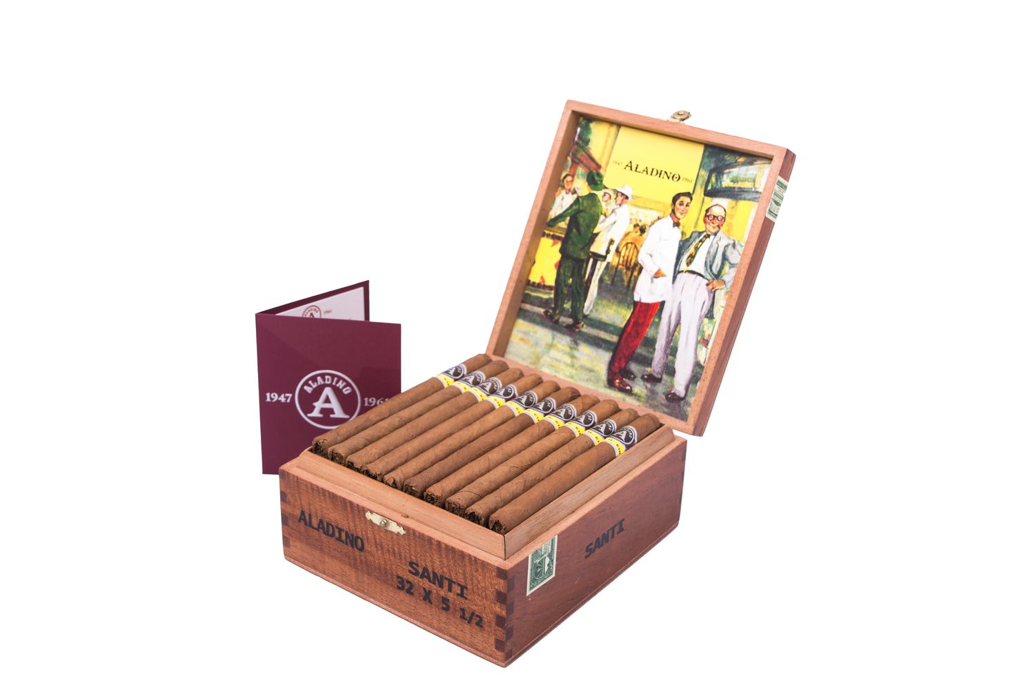Aladino - Corojo, Quantity: Box (50), Size: Santi 5.5 X 32