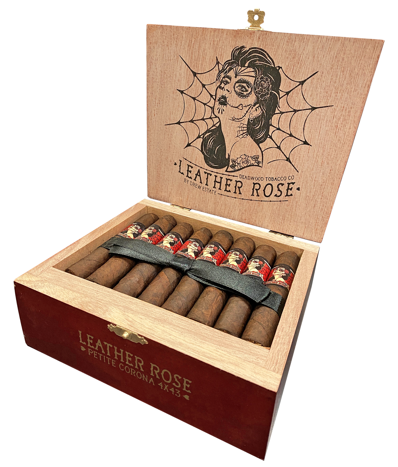 Deadwood - Leather Rose, Quantity: Box (24), Size: Petite Corona 4 x 43