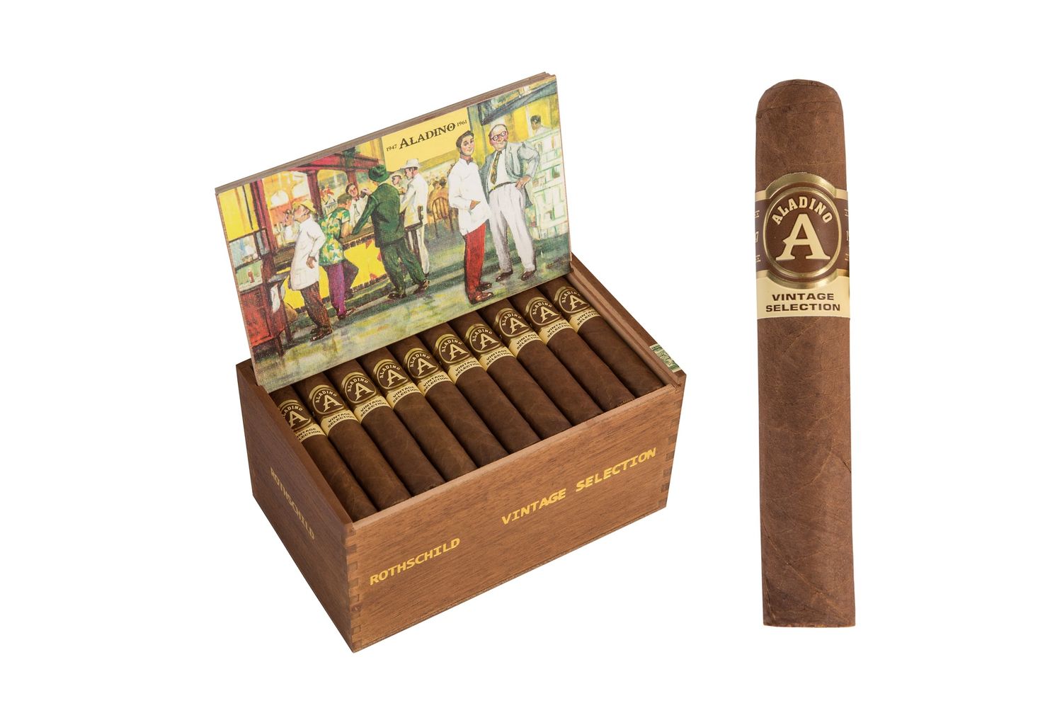 Aladino - Vintage Selection, Quantity: Box (50), Size: Rothschild 4.5 X 48
