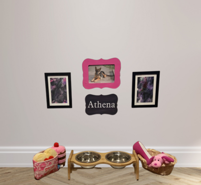 Two 5x7 Frames with One Custom Name Plate