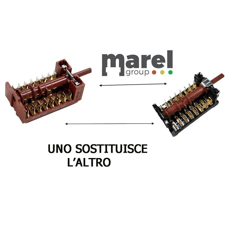 COMMUTATORE 4+0 POSIZIONI 8+8  CONTATTI