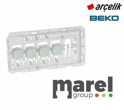 PULSANTIERA LAVATRICE BEKO ARCELIK 4 TASTI SUPPORTO MASCHERINA