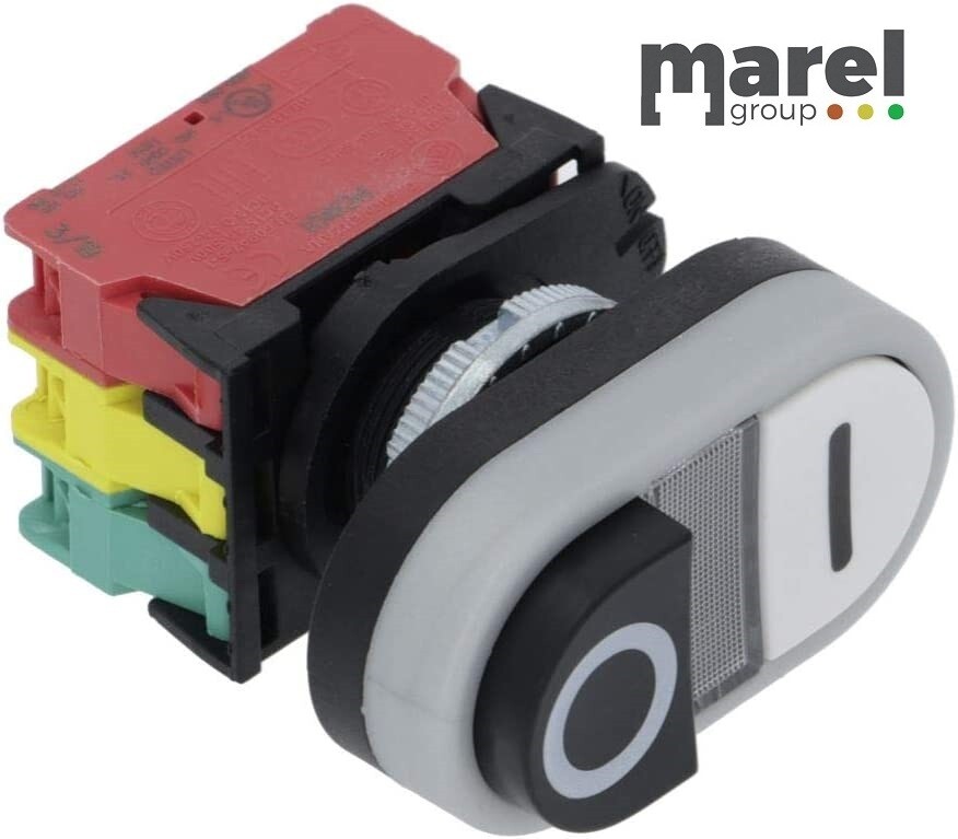PULSANTIERA O-I BIANCO-NERO 16A 250V
