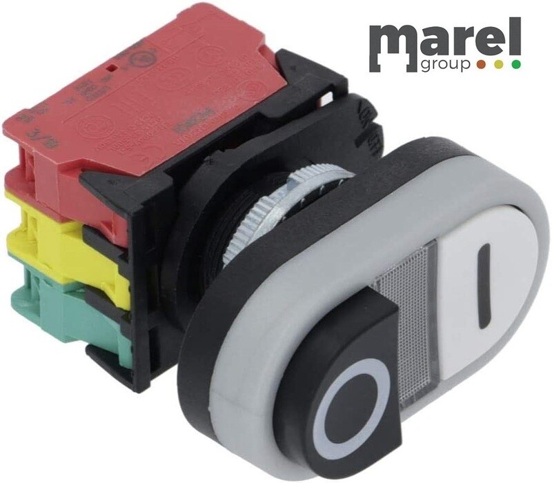 PULSANTIERA O-I BIANCO-NERO 16A 250V