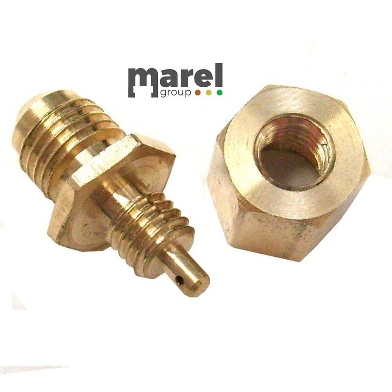 RACCORDO 7/16 x 1/4 SAE PER BOMBOLETTE R600a - R290