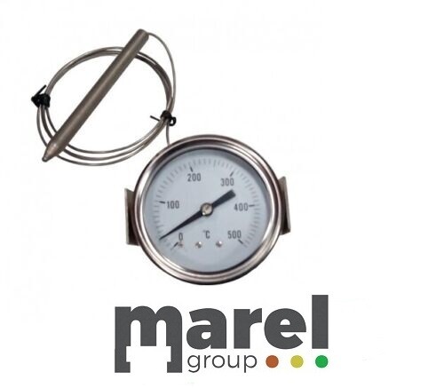 TERMOMETRO FORNO A LEGNA BARBECUE 500 GRADI INOX CON SONDA LUNG. 110CM
