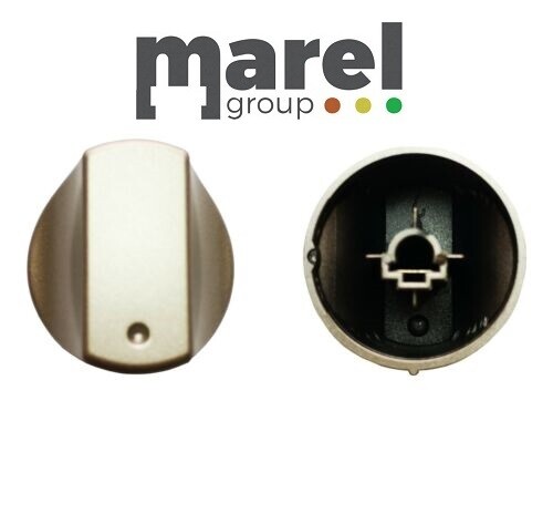 MANOPOLA INOX FORNELLI ORIGINALE ARISTON INDESIT HOTPOINT  Ø 38 mm