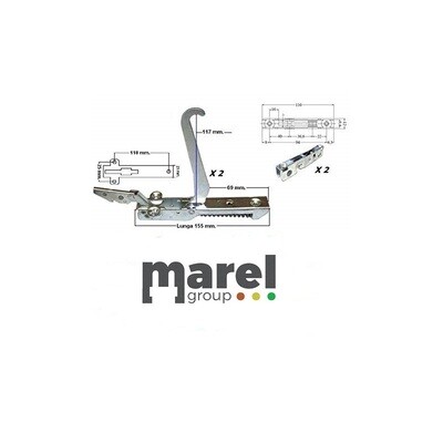 KIT CERNIERE NARDI + CONTRO CERNIERA