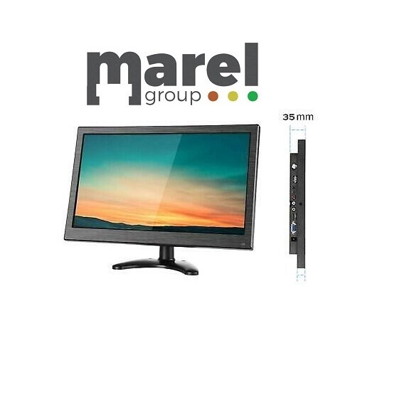 MONITOR 13.3" HD PER TELECAMERE DISPLAY LED HDMI-VGA-BNC-USB-AV