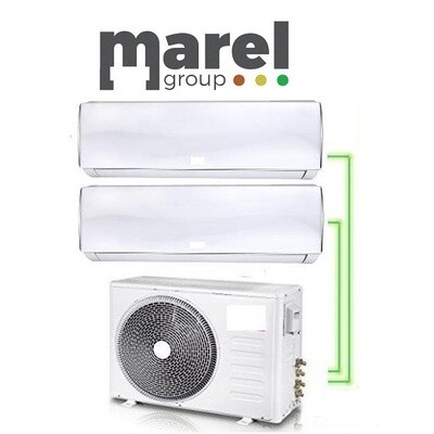 Akai  CLIMATIZZATORE DUAL FMA-09CHSD/DVI + FMA-12CHSD/DVI - 2X UNITA' INTERNE + 1X ESTERNA - 9000BTU+12000 BTU