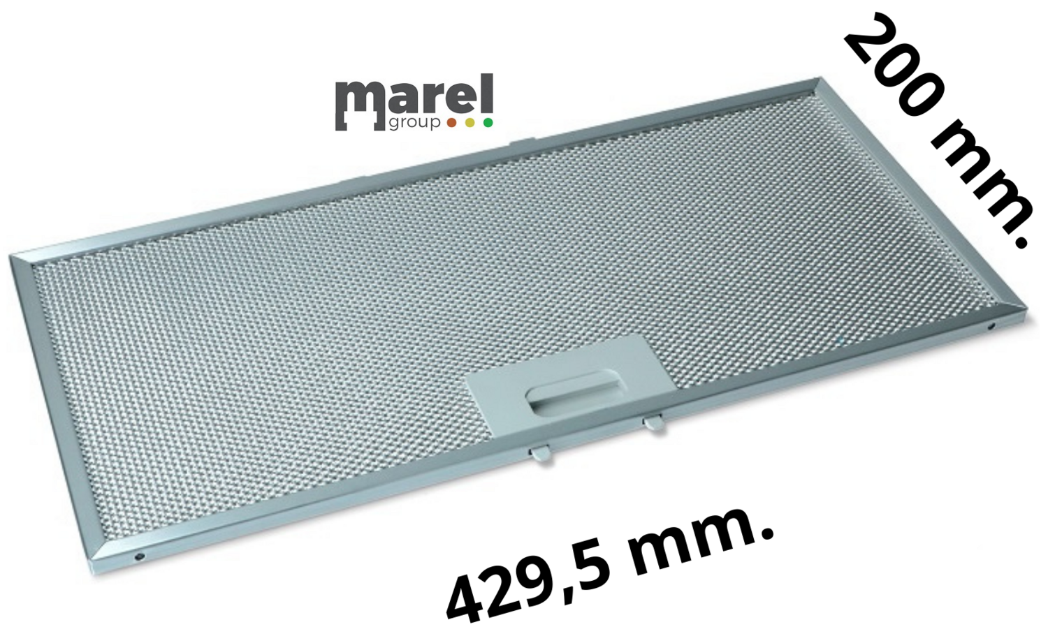 FILTRO ANTIGRASSO IN METALLO PER CAPPA ELICA BOX IN 429,5x200x9mm GRI0088006A