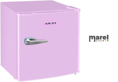 AKAI Mini Frigo Frigobar Minibar Retro 46 Lt Classe F Rosa Vintage