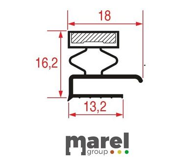GUARNIZIONE MEZZO BORDO 620x350 mm 5029569