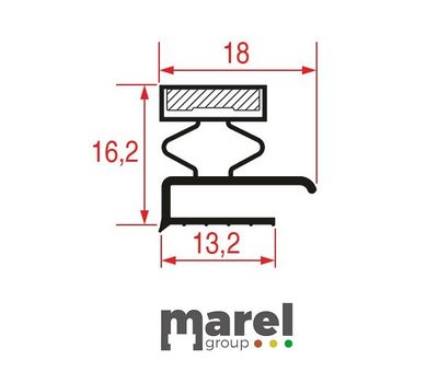 GUARNIZIONE MEZZO BORDO 1590x620 mm 5030286