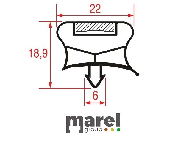 GUARNIZIONE AD INCASTRO 720x460 mm 3786665
