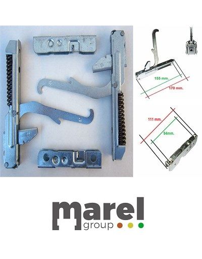 KIT CERNIERE FORNO  GLEM GAS PORTA LEGGERA