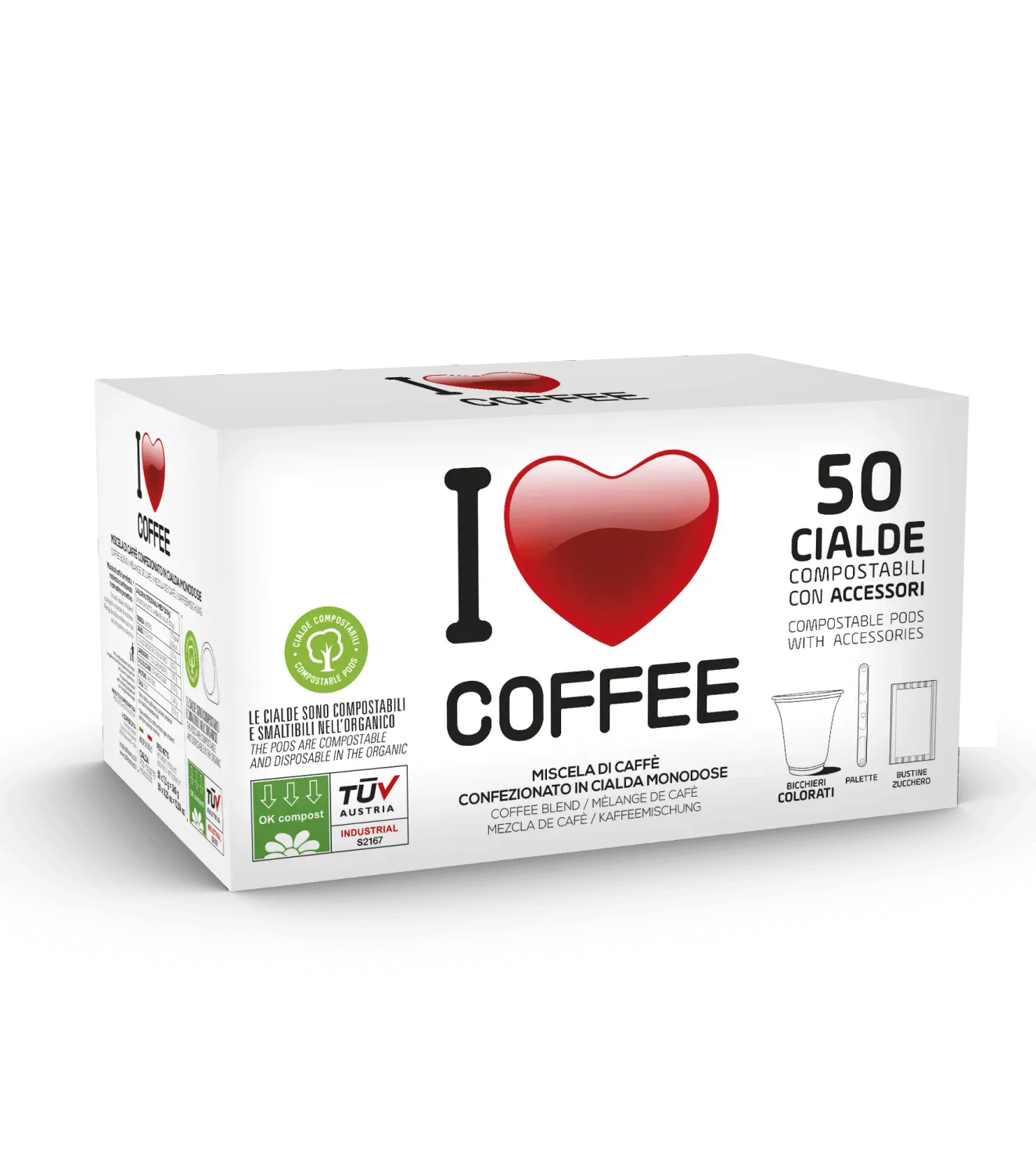 I LOVE COFFEE 50 CIALDE KIT INCLUSO