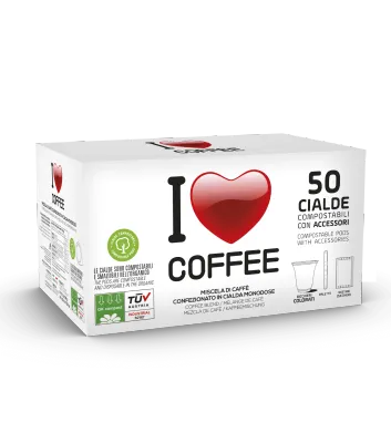 I LOVE COFFEE 50 CIALDE KIT INCLUSO