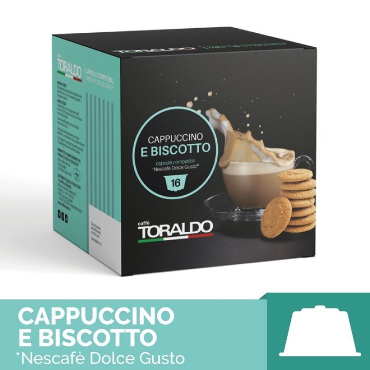 TORALDO CAPPUCCINO E BISCOTTO 16 CAPSULE
