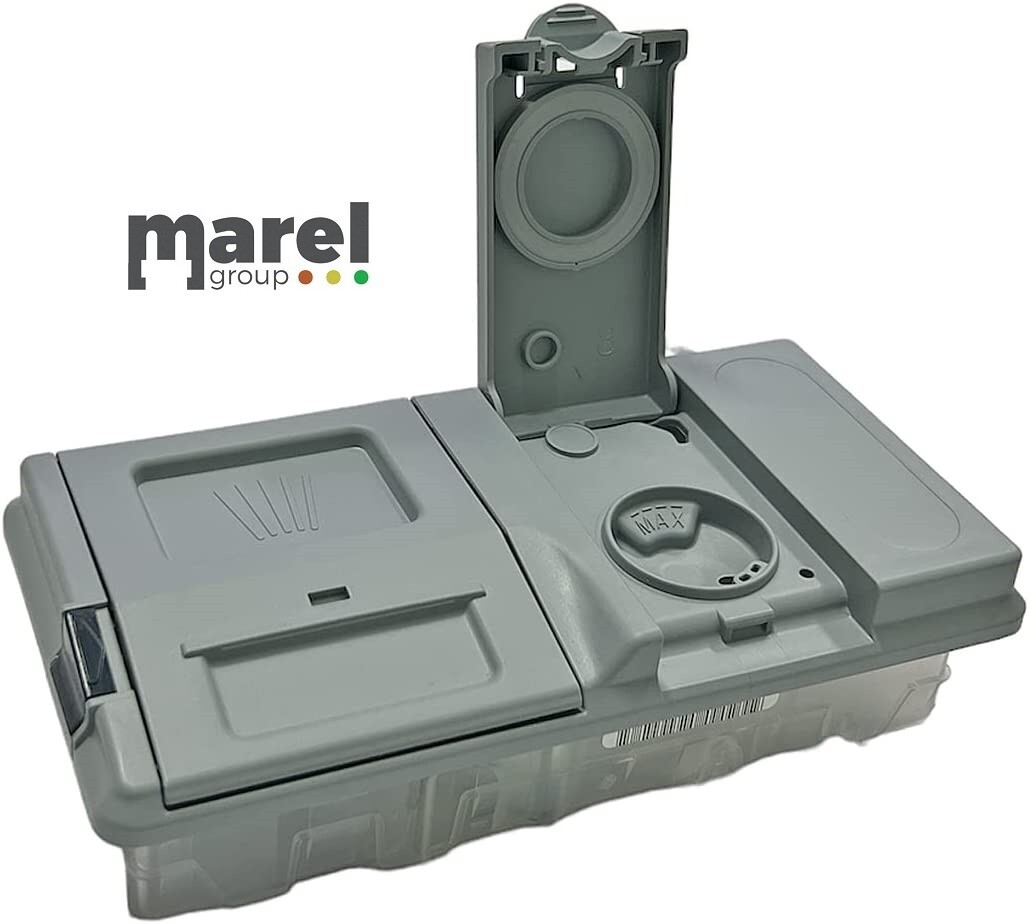 Elettrodosatore Distributore Detersivo Brillantante Lavastoviglie Compatibile Con Ariston Indesit Hotpoint, Dimensioni: 165x84x44 (mm),