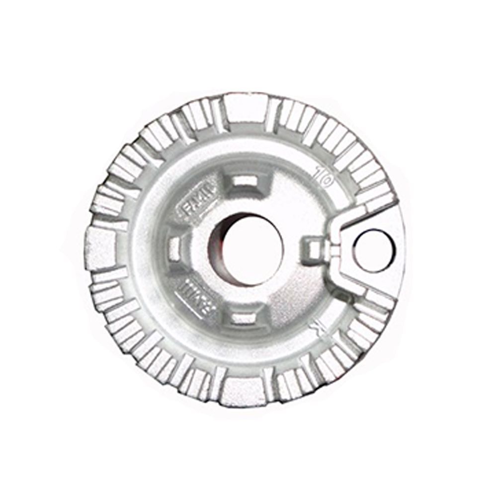 BRUCIATORE IN ALLUMINIO CON DENTATURA INCLINATA AUSILIARE (PICCOLO)