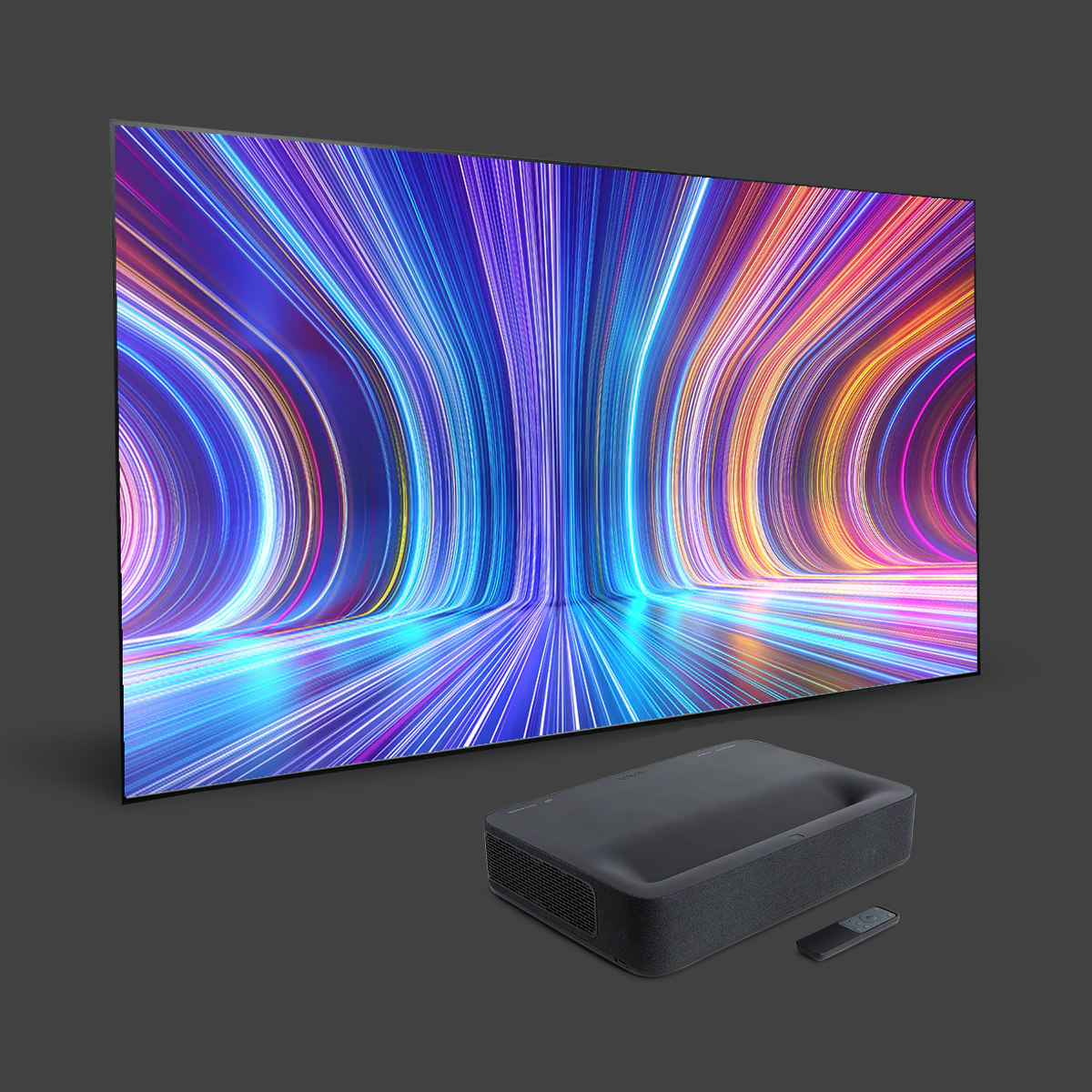Vava 4K Ultra Short Throw Laser TV Projector + XY Screen 120" ALR Pet Crystal Fixed Frame Screen