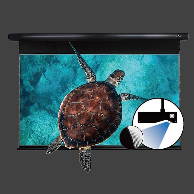 ​Vividstorm Pro A Electric Slimline​ Tab-Tensioned Drop Down Screen