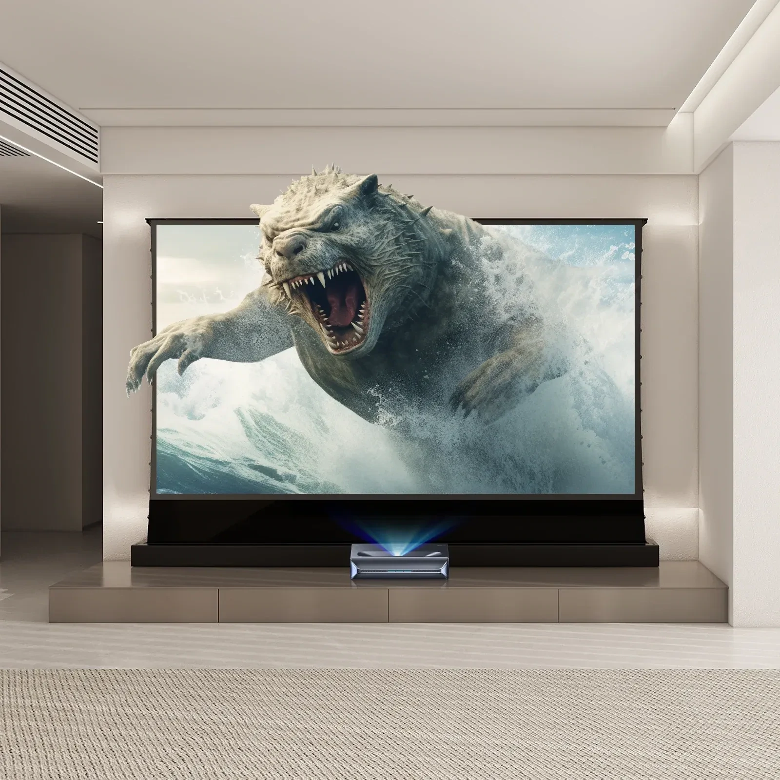 Vividstorm S Pro P Electric Acoustically Transparent Floor Screen