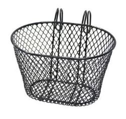 BASKET Kids &#39;Hook on type&#39; Steel Wire Mesh, Colour: Black