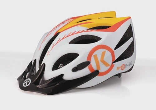 BYK Youth Helmet Kids 50-55, Colour: White / Orange