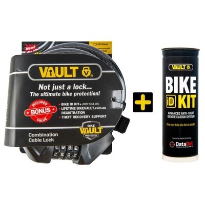 Vault Combination Cable Lock + (Includes ID Kit)