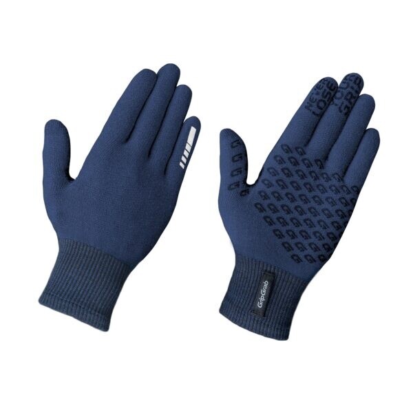GripGrab Waterproof Thermal Knitted Glove, Colour: Navy, Size: XS/S
