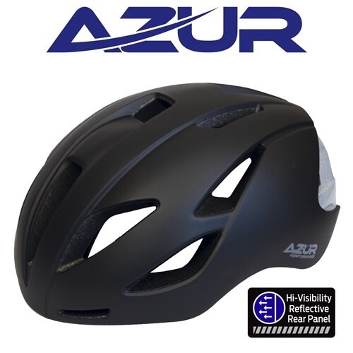 Azur - RX1 Road Helmet, Size: 58-62 Large, Colour: Black